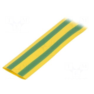 Heat shrink sleeve | glueless | 2: 1 | 19.1mm | L: 1m | yellow-green