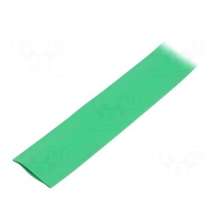 Heat shrink sleeve | glueless | 2: 1 | 19mm | green | polyolefine | reel