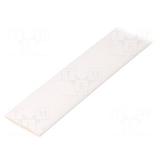 Heat shrink sleeve | glueless | 2: 1 | 19mm | L: 1m | white | polyolefine