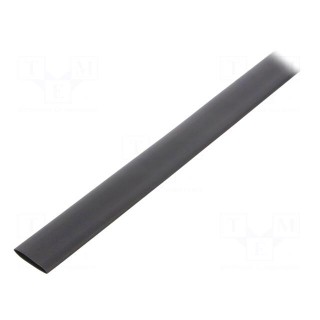 Heat shrink sleeve | glueless | 2: 1 | 6.4mm | black | polyolefine | reel
