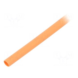 Heat shrink sleeve | glueless | 2: 1 | 2.4mm | L: 1m | orange