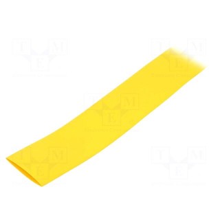 Heat shrink sleeve | glueless | 2: 1 | 25.4mm | L: 10m | yellow