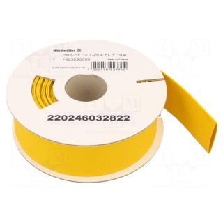 Heat shrink sleeve | glueless | 2: 1 | 25.4mm | L: 10m | yellow