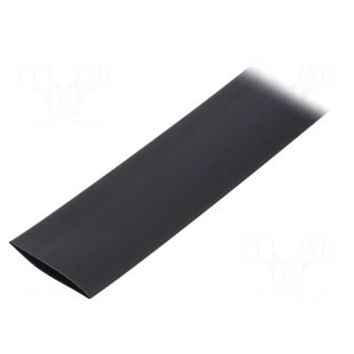 Heat shrink sleeve | glueless | 2: 1 | 25.4mm | L: 1m | polyolefine