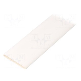 Heat shrink sleeve | glueless | 2: 1 | 25.4mm | L: 1m | white