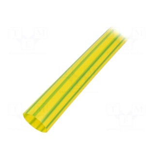 Heat shrink sleeve | glueless | 2: 1 | 25.4mm | L: 1m | yellow-green