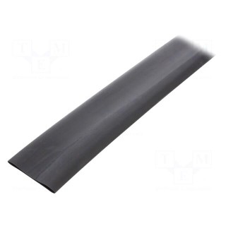 Heat shrink sleeve | glueless | 2: 1 | 32mm | L: 1m | black | polyolefine