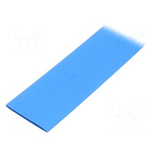 Heat shrink sleeve | glueless | 2: 1 | 32mm | L: 1m | blue | polyolefine