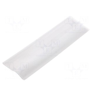 Heat shrink sleeve | glueless | 2: 1 | 38.1mm | L: 1m | transparent