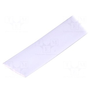 Heat shrink sleeve | glueless | 2: 1 | 38.1mm | L: 1m | white