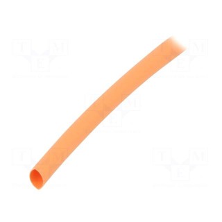 Heat shrink sleeve | glueless | 2: 1 | 4.8mm | orange | polyolefine
