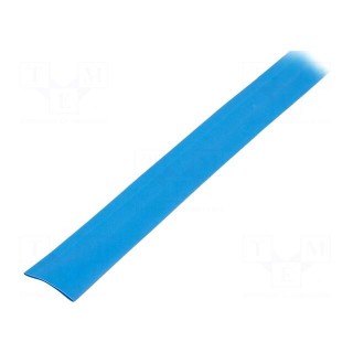 Heat shrink sleeve | glueless | 2: 1 | 50.8mm | L: 1m | blue | polyolefine