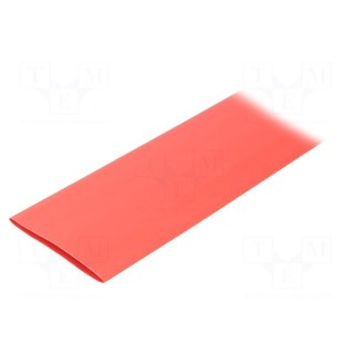 Heat shrink sleeve | glueless | 2: 1 | 50.8mm | L: 1m | red | polyolefine