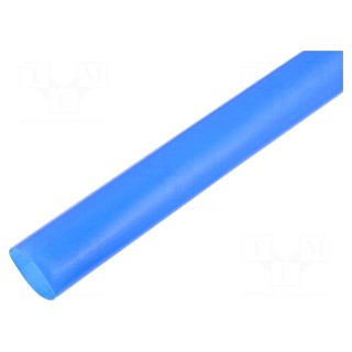 Heat shrink sleeve | glueless | 2: 1 | 12.7mm | L: 1m | blue | polyolefine