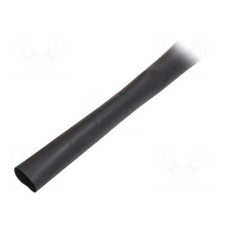 Heat shrink sleeve | glueless | 3: 1 | 12mm | L: 100m | black