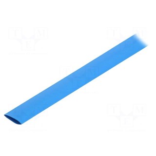 Heat shrink sleeve | glueless | 3: 1 | 18mm | L: 1.2m | blue | polyolefine