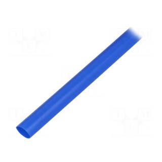 Heat shrink sleeve | glueless | 4: 1 | 8mm | L: 1m | blue | polyolefine