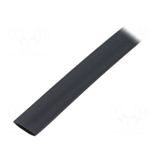 Heat shrink sleeve | flexible | 2: 1 | 12.7mm | L: 10m | black