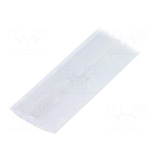 Heat shrink sleeve | flexible | 2: 1 | 19mm | L: 1.2m | transparent