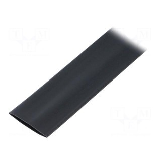 Heat shrink sleeve | flexible | 2: 1 | 19mm | L: 10m | black | polyolefine