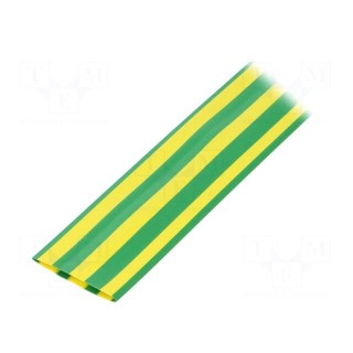 Heat shrink sleeve | flexible | 2: 1 | 19mm | L: 10m | yellow-green