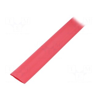 Heat shrink sleeve | flexible | 2: 1 | 19mm | L: 10m | red | polyolefine