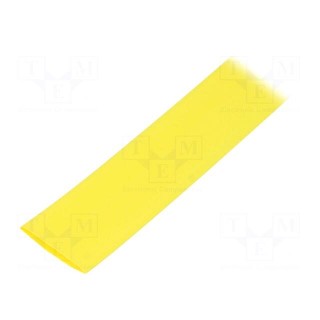Heat shrink sleeve | flexible | 2: 1 | 19mm | L: 10m | yellow