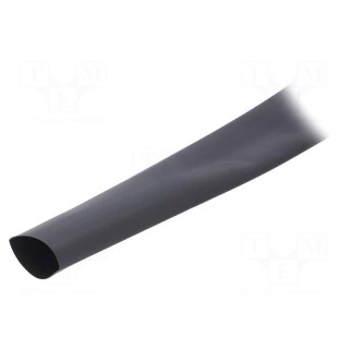 Heat shrink sleeve | glueless,flexible | 2: 1 | 25.4mm | black