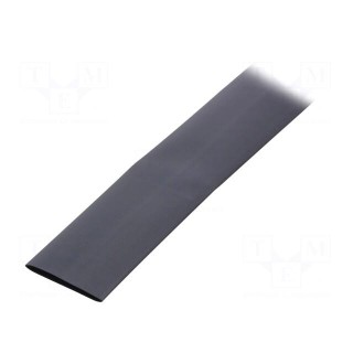 Heat shrink sleeve | flexible | 2: 1 | 25.4mm | L: 1.2m | black | 5pcs.