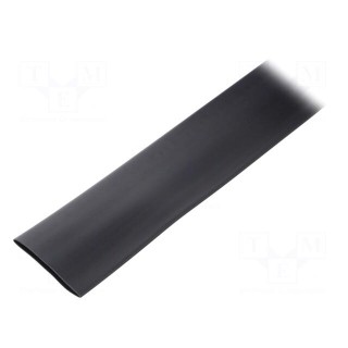 Heat shrink sleeve | flexible | 2: 1 | 25.4mm | L: 10m | black