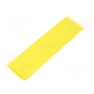 Heat shrink sleeve | flexible | 2: 1 | 25.4mm | L: 10m | yellow