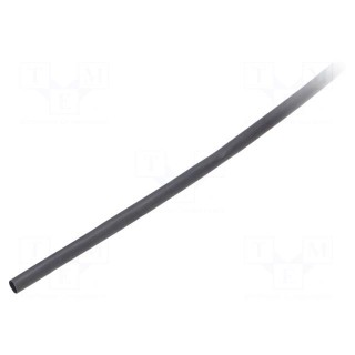 Heat shrink sleeve | glueless,flexible | 2: 1 | 3.2mm | black | RNF-100