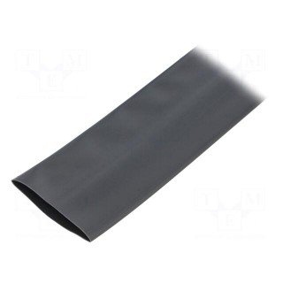 Heat shrink sleeve | flexible | 2: 1 | 38mm | L: 10m | black | polyolefine