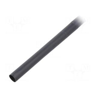 Heat shrink sleeve | glueless,flexible | 2: 1 | 4.8mm | black | RNF-100
