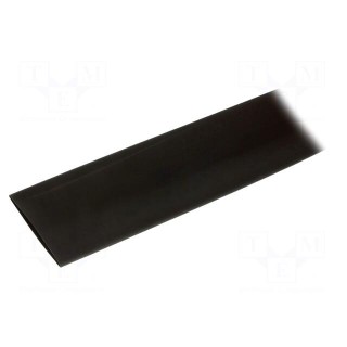 Heat shrink sleeve | glueless,flexible | 2: 1 | 50.8mm | L: 1.2m | black