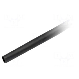 Heat shrink sleeve | glueless,flexible | 2: 1 | 6.4mm | black | RNF-100