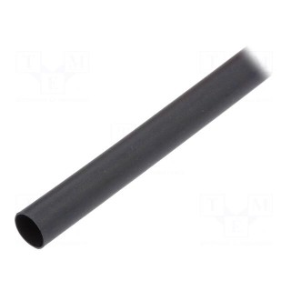 Heat shrink sleeve | glueless,flexible | 2: 1 | 6.4mm | L: 1.2m | black
