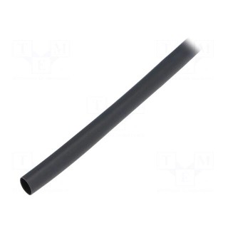 Heat shrink sleeve | flexible | 2: 1 | 6.4mm | L: 10m | black