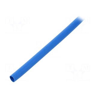 Heat shrink sleeve | flexible | 2: 1 | 6.4mm | L: 10m | blue | polyolefine