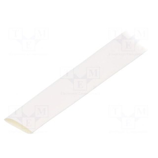 Heat shrink sleeve | glueless,flexible | 2: 1 | 9.5mm | white | RNF-100