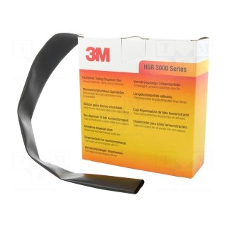 Heat shrink sleeve | glueless,thin walled | 3: 1 | 24mm | L: 5m | black