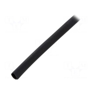 Heat shrink sleeve | thin walled | 3: 1 | 1.5mm | L: 30m | black