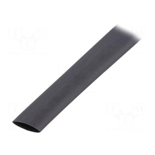 Heat shrink sleeve | thin walled | 3: 1 | 12mm | L: 30m | black