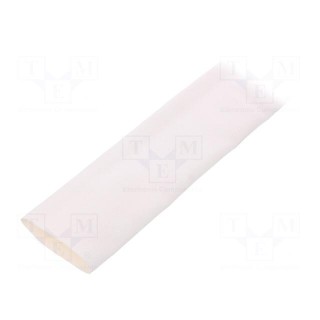Heat shrink sleeve | thin walled | 3: 1 | 24mm | L: 30m | white