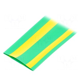 Heat shrink sleeve | thin walled | 3: 1 | 24mm | L: 30m | yellow-green