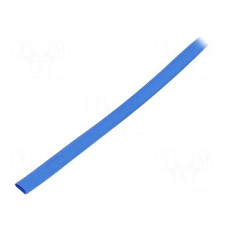 Heat shrink sleeve | thin walled | 3: 1 | 3mm | L: 30m | blue | -55÷135°C