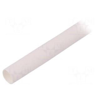 Heat shrink sleeve | thin walled | 3: 1 | 3mm | L: 30m | white | -55÷135°C