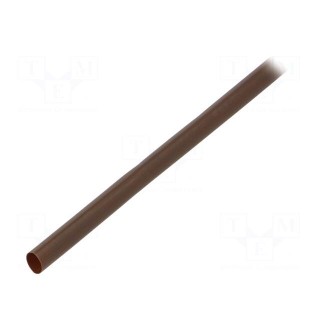 Heat shrink sleeve | thin walled | 3: 1 | 6mm | L: 1m | brown