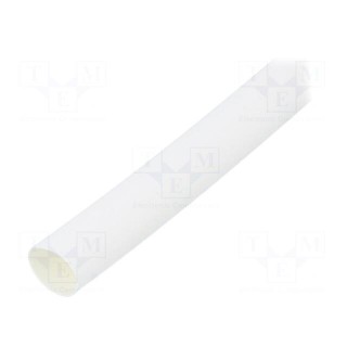 Heat shrink sleeve | thin walled | 3: 1 | 6mm | L: 30m | white | -55÷135°C