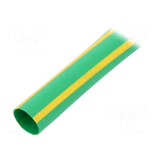 Heat shrink sleeve | thin walled | 3: 1 | 6mm | L: 30m | yellow-green